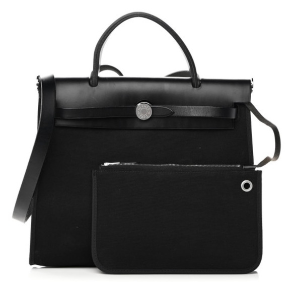 Hermes Handbags - Hermes- herbag - 39 inch.- Black
